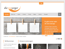 Tablet Screenshot of die-vorsorger.de
